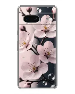Чохол для Google Pixel 7 з картинкою «Ніжня сакура та краплі»
