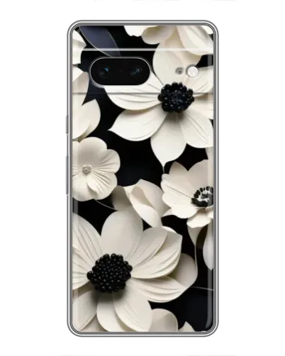 Чохол для Google Pixel 7 з картинкою «Об'ємні білі квіти»