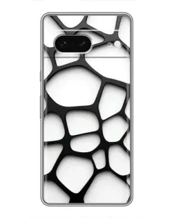 Чохол для Google Pixel 7 з картинкою «Біла об'ємна сітка»