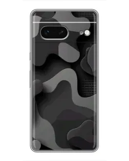 Чохол для Google Pixel 7 з картинкою «Темний абстрактний камуфляж»