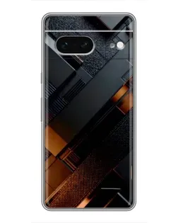 Чохол для Google Pixel 7 з картинкою «Чорні геометричні блоки»