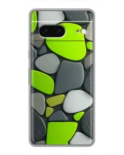 Чохол для Google Pixel 7 з картинкою «Яскрава неонова галька»