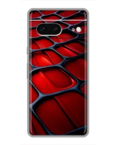 Чохол для Google Pixel 7 з картинкою «Червона глянцева сітка»