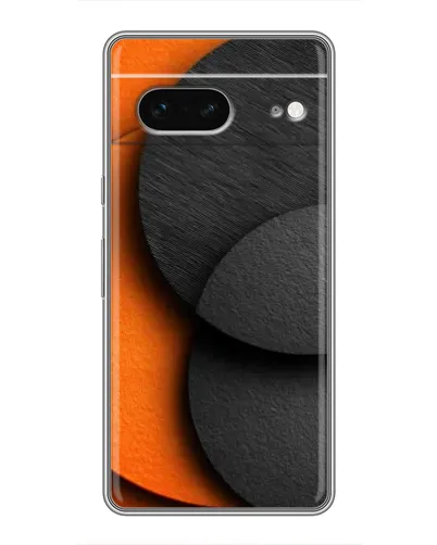 Чохол для Google Pixel 7 з картинкою «Геометрія помаранчевих кіл»