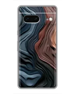 Чохол для Google Pixel 7 з картинкою «Кольорові хвилі каньйону»