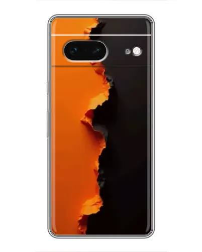 Чохол для Google Pixel 7 з картинкою «Помаранчевий розлом»