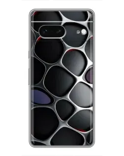 Чохол для Google Pixel 7 з картинкою «Об'ємна темна решітка»
