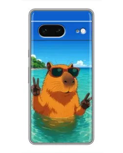 Чохол для Google Pixel 7 з картинкою «Морська капібара»
