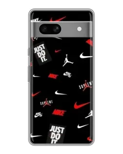 Чехол для Google Pixel 7A с картинкой «Nike Mix Pattern»