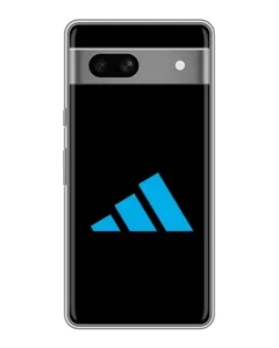 Чехол для Google Pixel 7A с картинкой «Adidas Cyan Logo»