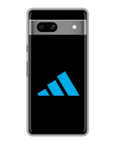 Чехол для Google Pixel 7A с картинкой «Adidas Cyan Logo»