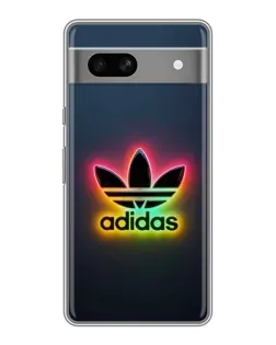 Чехол для Google Pixel 7A с картинкой «Неоновый Adidas»