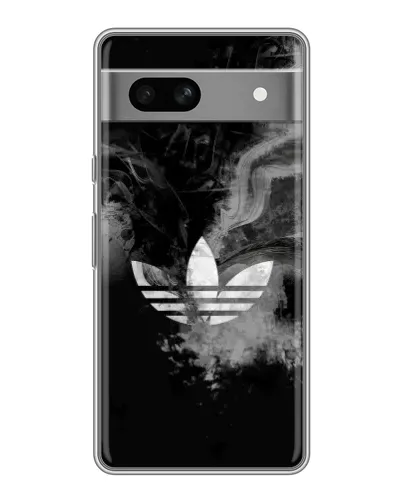 Чехол для Google Pixel 7A с картинкой «Абстрактный дым Adidas»