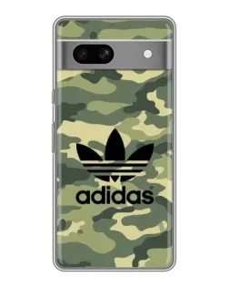 Чехол для Google Pixel 7A с картинкой «Милитари стиль Adidas»