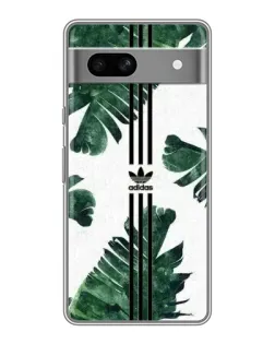 Чехол для Google Pixel 7A с картинкой «Пальмовые листья адидас»