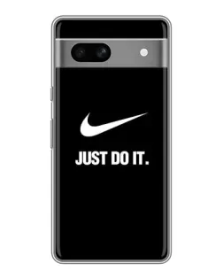 Чехол для Google Pixel 7A с картинкой «Классический принт Nike»
