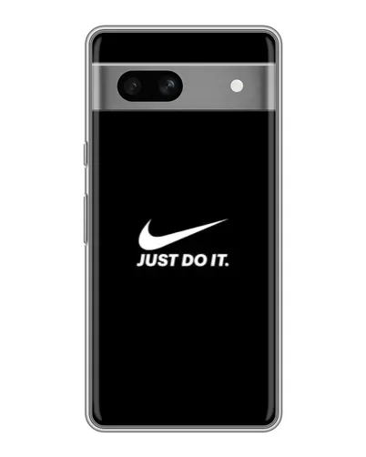 Чехол для Google Pixel 7A с картинкой «Минимализм от Nike»