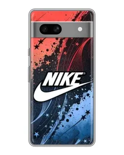 Чехол для Google Pixel 7A с картинкой «Градиентный принт Найк»