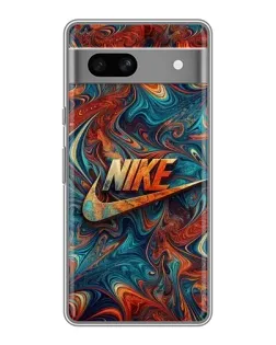 Чехол для Google Pixel 7A с картинкой «Nike в абстракции»
