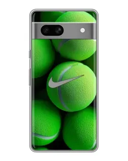 Чехол для Google Pixel 7A с картинкой «Теннисные мячи Найк»