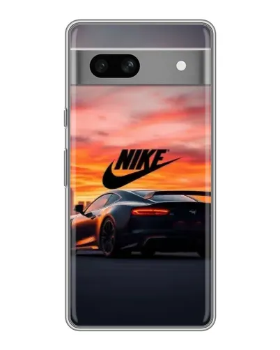 Чехол для Google Pixel 7A с картинкой «Nike и суперкар»