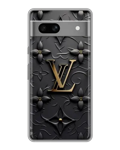 Чехол для Google Pixel 7A с картинкой «Кожаная текстура LV»