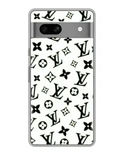 Чехол для Google Pixel 7A с картинкой «Монохромный хаос LV»