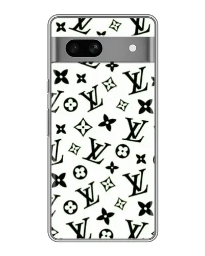 Чехол для Google Pixel 7A с картинкой «Монохромный хаос LV»