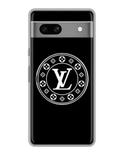 Чехол для Google Pixel 7A с картинкой «LV — печать стиля»