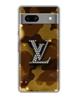 Чехол для Google Pixel 7A с картинкой «Камуфляжный Louis Vuitton»