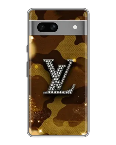 Чехол для Google Pixel 7A с картинкой «Камуфляжный Louis Vuitton»