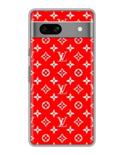 Чехол для Google Pixel 7A с картинкой «Яркий паттерн LV»