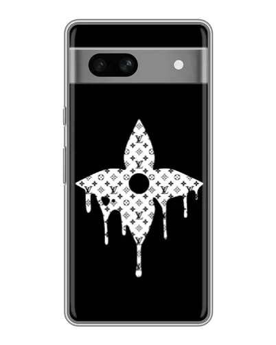 Чехол для Google Pixel 7A с картинкой «Цветочная монограмма»