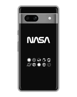 Чехол для Google Pixel 7A с картинкой «NASA — технический принт»
