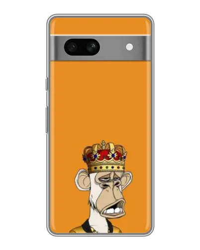 Чехол для Google Pixel 7A с картинкой «Золотая обезьяна Bored Ape»