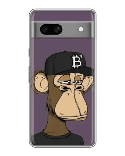 Чехол для Google Pixel 7A с картинкой «Bored Ape в кепке»