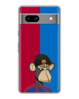 Чехол для Google Pixel 7A с картинкой «Bored Ape — фанат Барсы»