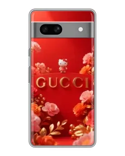 Чехол для Google Pixel 7A с картинкой «Gucci — золотой сад»