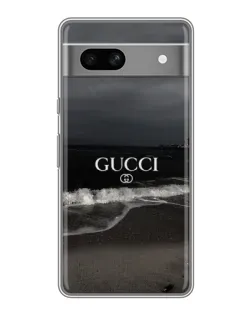 Чехол для Google Pixel 7A с картинкой «Gucci — морской прибой»