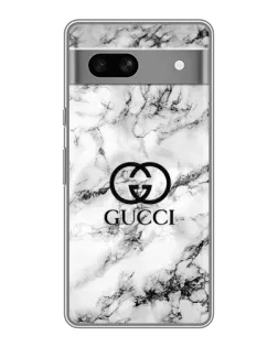 Чехол для Google Pixel 7A с картинкой «Gucci — мраморный шик»