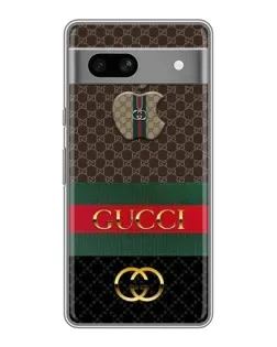 Чехол для Google Pixel 7A с картинкой «Gucci — брендированный десерт»