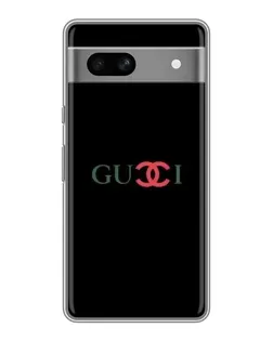 Чехол для Google Pixel 7A с картинкой «Gucci — красный градиент»