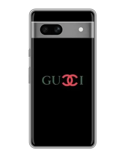 Чехол для Google Pixel 7A с картинкой «Gucci — красный градиент»