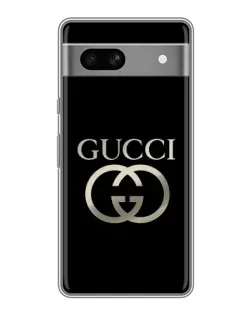 Чохол для Google Pixel 7A з картинкою «Gucci — золото на чорному»