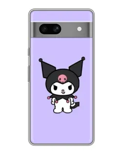 Чехол для Google Pixel 7A с картинкой «Kuromi — нежный фиолетовый»