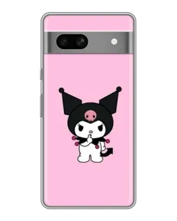 Чехол для Google Pixel 7A с картинкой «Kuromi — розовая нежность»