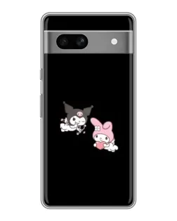 Чехол для Google Pixel 7A с картинкой «My Melody и Kuromi»