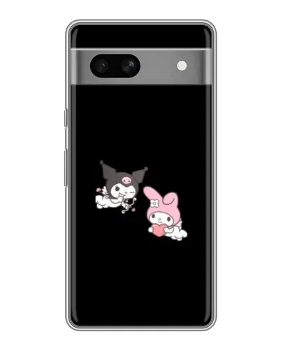Чехол для Google Pixel 7A с картинкой «My Melody и Kuromi»