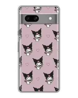 Чехол для Google Pixel 7A с картинкой «Kuromi — ночной сон»