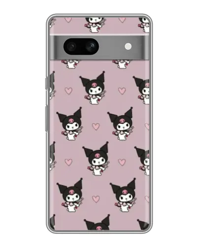 Чехол для Google Pixel 7A с картинкой «Kuromi — ночной сон»